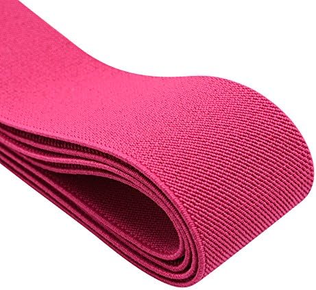 iCraft 2-Inch Wide by 2-Yard Colored Double-side Twill Elastic Band-Rose Red 11010