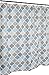 VCNY Home Universal Bathroom Fabric Shower Curtain for Men or Women: Muted Tones of Blue and Grey (Conrad Multi)