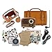 Muzen Portable Wireless High Definition Audio FM Radio & Bluetooth Speaker, Hand Crafted Walnut Wood, Travel Case Included - Classic Vintage Retro Design