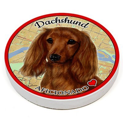 Amazon Com Dachshund Longhair Red Pet Gifts Coaster Buddies