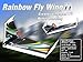 DW Hobby Electric Micro Flying Wing 1000mm Rainbow ZAGI Plane to Build (E0601)