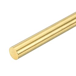uxcell 1 Pcs 25/64"(10mm) Dia Brass Solid Round