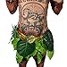 Moana Maui Tattoo T Shirt/Pants Halloween Cosplay costume Maui Costume Adult Men（M/L/XL/XXL）