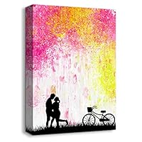 signwin-Canvas Wall Art-Romantic Rainy Day-Canvas Prints Home Artwork Decoration for Living Room,Bedroom - 12x18 inches