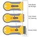 Gebildet Razor Blade Scraper with 10pcs Carbon Steel Blades for Removing Vinyl Decals Stickers &Glue from Cars, Boats and Other Delicate Surfaces