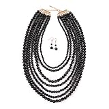 MYS Collection Women's Popular Bubble Strand Necklace Set for Her