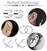 FIBO STEEL 6 Pairs Ear Cuff Earring Magnetic Earrings for Men Women Non Pierced Clip-on Earrings Set