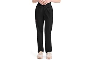 Dickies EDS Signature Scrubs for Women, Elastic Waist Pull-On Cargo Pants for Women in Soft Brushed Poplin - 86106