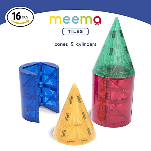 Tiles Cones and Cylinders Meema Building Blocks Add