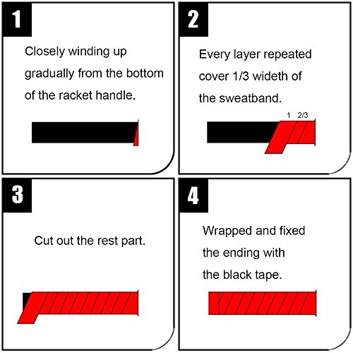 image for Af-Wan Camo Color Racket Tennis Overgrip Roll,Absorb Moisture and Anti