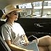 MAISON DE COCO Unisex Adjustable Sized Panama Straw Hat - Summer Wide Straw Fedora Hat-NTBK