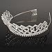 Crazy K&A Rhinestone Tiara Crystal Wedding Bridal Princess Crown Hair Comb Hair Jewelry for Women Girls