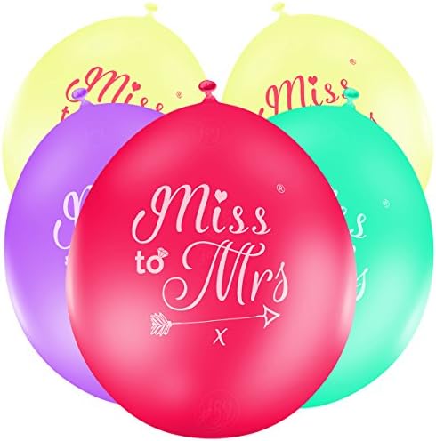 Miss To Mrs ® Hen Do Party Balloons (Sophisticated Classy Bride) JC1070