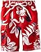 Kanu Surf Big Boys Oahu Quick Dry Beach Swim Trunk, Oahu Red, Large (14/16)