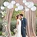 16 Pieces White Round Hanging Paper Lanterns for Parties, Birthdays, Weddings, and Events -Included Sizes of 4