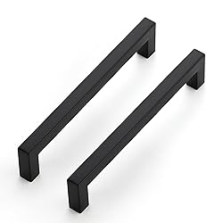 JOY DECOR 4 Pack Cabinet Handles, Black Cabinet