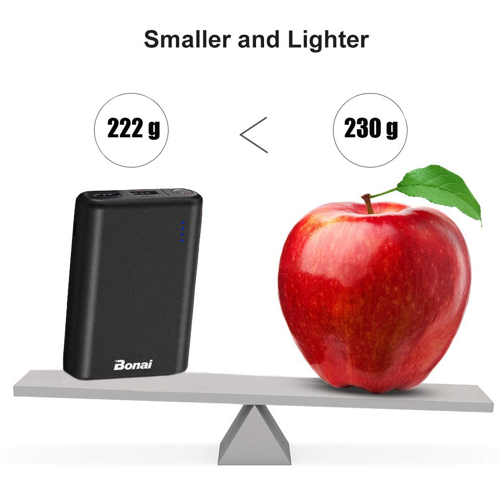 BONAI Batería Externa 7800mAh Power Bank Carga Rápida 5V/2.1A Cargador Portátil Móvil Compatible para iPhone iPad Samsung Dispositivos Android Tablets (Micro Cable de Carga Incluido)