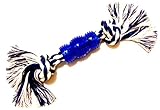 Dog Chew Toy - Textured Surface Helps Clean Teeth and Gums - Small Breeds and Teething Puppies - Play Tug-of-War or Fetch - Promotes Exercise