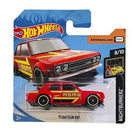 Mattel Cars Hot Wheels '71 Datsun 510 Night Burnerz 97/250 2019 Short Card I