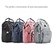 KiddyCare Diaper Bag Backpack, Multi-Function Waterproof Maternity Nappy Bags for Travel with Baby, Large Capacity, Stylish and Durable, Gray Melange
