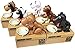 Just us Choken Bako Dog Bank Robotic Coin Munching Toy Money Box White