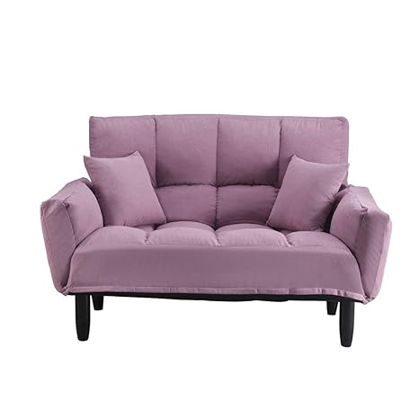 Romatlink Modern Classic Loveseat Sofa Small Modern Living Room Sofa Ergonomic Adjustable Backrest Sofa Thicker Seat Ufted Settee Bedroom Bench Set