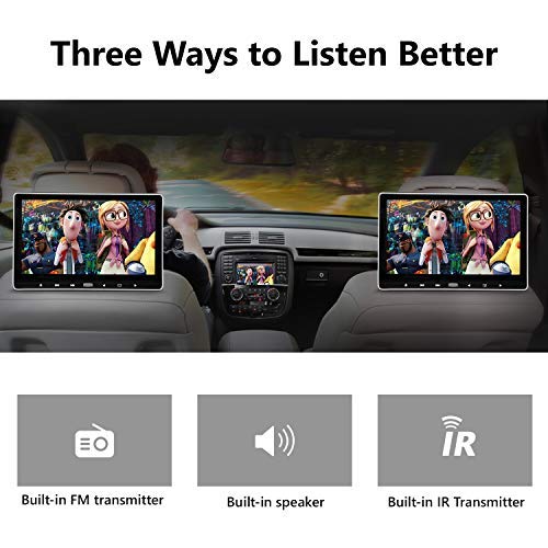 Eonon Headrest DVD Player Car DVD Player 11.6 Inch 1080P HD Digital Multimedia Monitor Super-Thin Car Headrest DVD Player, Headrest Monitors with HDMI Port and Remote Control USB and SD-C0318