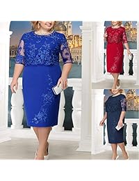 Seaintheson vestido de cóctel de manga corta para mujer, elegante, para fiesta de noche, mini falda