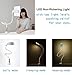 Phone Holder Clip On Lamp for Bed, Dimmable Gooseneck LED Table Desk Light Lamp, Universal Lazy Bracket Cradle, Flexible Long Arm Mobile Cell Phone Mount for iPhone iPad Galaxy Note HTC Huawei