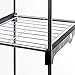 Basics Hardware Deluxe Double Rod Closet Organizer Freestanding Wardrobe Rack - Silver (Wardrobe Organizer)