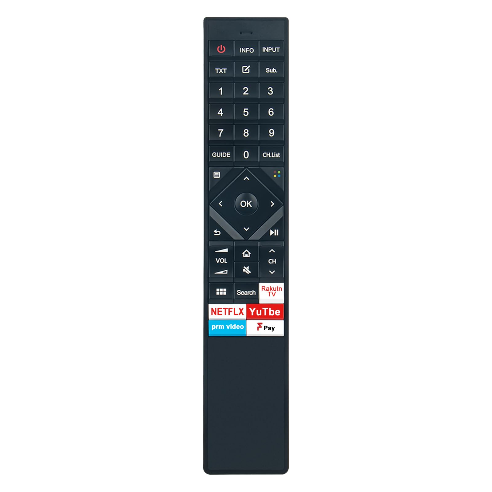 VINABTY ERF6B62H Replaced Voice Remote Control Suitable for Hisense TV H55U8BUK H65U8BUK 65U8GQ H55U8B H65U8B H49N5500UK H49N5700UK