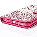 iPhone 6s Plus Wallet case, 3D Bling Jelly Rhinestone PU Leather Wallet Flip Protective Skin Case with Magnetic Bling Button Closure for Apple iPhone 6/6s Plus 5.5 inch Pink