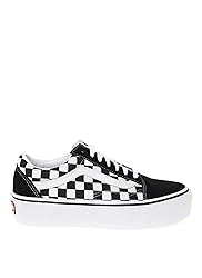 Vans Unisex Low-Top Sneakers, Black White, 6.5 US Men