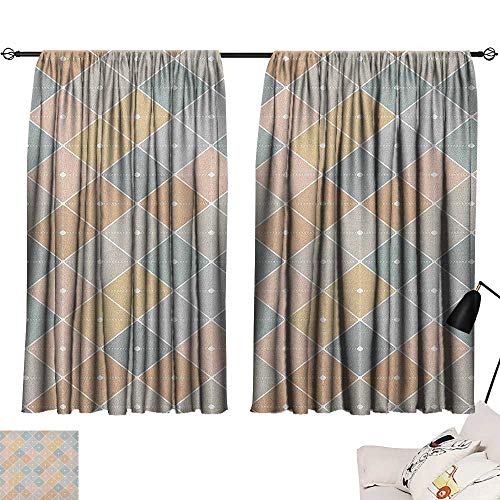 Josepsh Abstract Design Darkening Curtains Modern And Soft Toned