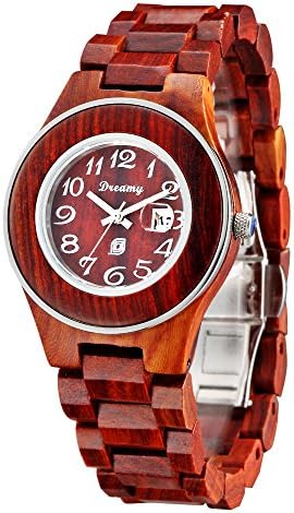 Promotion for Wilds Wood Wood Watch for Ladies, Round Face, Japanese Movement with Date Display