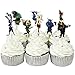 Betop House Set of 24 Pieces Zootopia Themed Decorative Cupcake Topper for Kids Birthday Party Baby Shower
