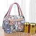 Ladiy New Prints Heat Preservation Portable Zipper Closure Lunch Bag Tote Lunch Bags