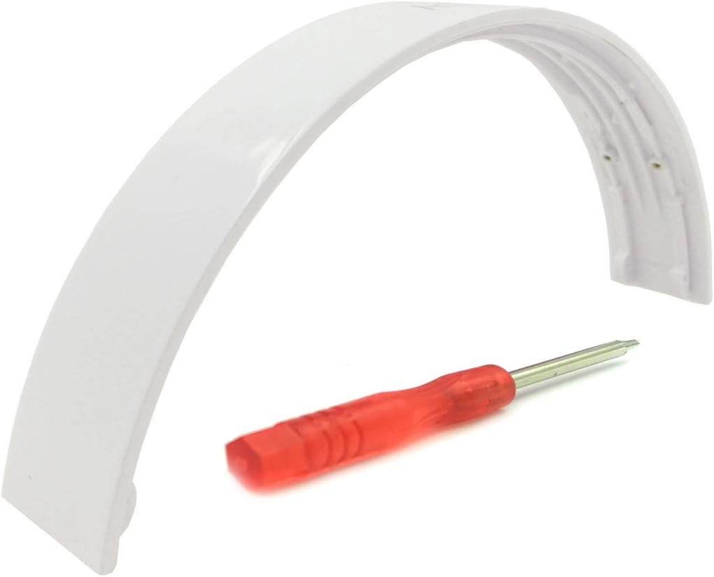 Replacement Top Headband Repair parts for Beats by Dr. Dre Solo HD Wired Headphones Solo1 wired (White)