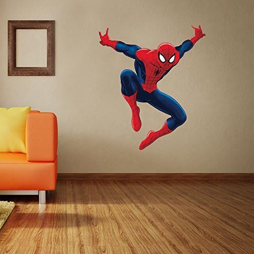 Aixiaoxiqing Customizable Colors Spiderman Wall Decals Wall Complicated Decal Wall Stickers Home Decoration NO.1
