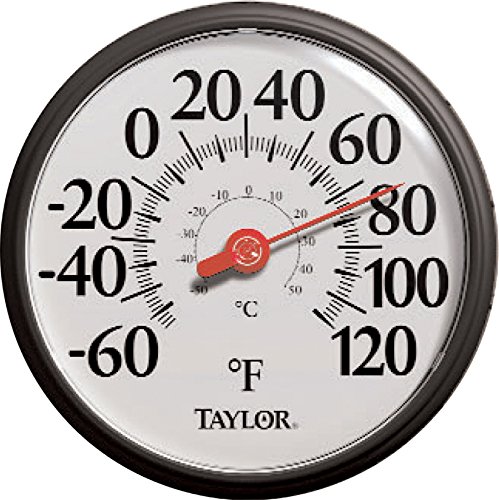 Taylor Precision Products Big and Bold Dial Thermometer (13.25-Inch, Black)