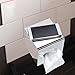 Sumnacon Square Stainless Steel Tissue Box Cover - Wall Mounted Stylish Paper Facial Cover, Modern Metal Tissue Box Holder for Bedroom/Bathroom/Vanity/Countertop/Dresser/Night Stand/Office/Car, Polish