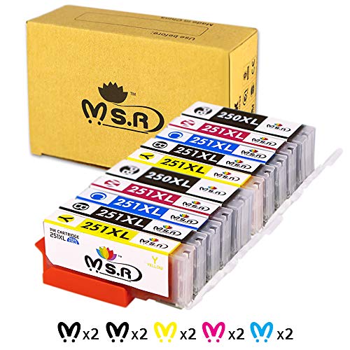 Ms.R Compatible Ink Cartridge Replacement for Canon PGI-250XL CLI-251XL,for Canon PIXMA MX922 MX920 MG7520 MG5520 MG6620 MG6320 MG5420 MG5522 IP7220 IP8720 MG5422 MG5620 IX6820 Printer Ink Cartridges - Thumbnail 7