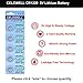 CELEWELL CR1220 3V Lithium Battery 40mAh for Fairy Pearls/LED Light/Bracelet/Flashlight/Clock with 3 Years Warranty(10-Pack)