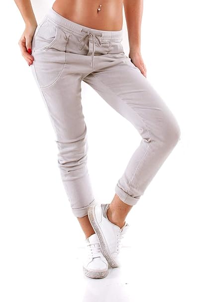 OSAB-Fashion 10930 Damen Jeans JEWELLY by LEXXURY Joggpants Slimfit Hose Boyfriend Gummizug