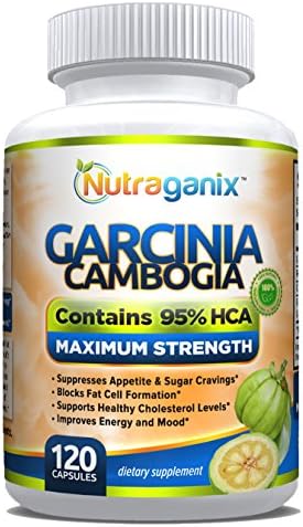 95% HCA Garcinia Cambogia Extract, 120 Veggie Capsules, Non-GMO, Gluten Free, Vegan Friendly