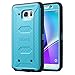 ULAK [Knox Armor] Rugged Dual Layer Hybrid Protective Case Front Cover Without Built in Screen Protector Holster for Samsung Galaxy Note 5 - Retail Packaging - Blue