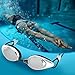 Swim Goggles, OUTAD Mirrored Swimming Goggle Soft and Comfortable: Anti Fog, UV Protection, Shatterproof, No Leaking For Adults, Men, Women, Youth, Kids 10+ (Silver, High Definition)