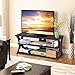 TANGKULA TV Stand, 3-Tier TV Stand Storage Console with Storage Shelves for TV up to 50