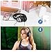 Wireless Headphones, JIUHUFH Closed Back Over Ear Headphones W/20-Hrs Playtime, Lightweight Foldable Stereo Bluetooth Headsets W/Mic Compatible with iPhone/Android Phone/Tablet/iPad/TV - Silver