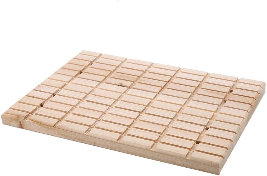 Natural Wooden Hamster Scratcher Claws Square Grooves Grinding Scratching Board Toy for Hamster Hedgehog Chinchilla Rabbit Small Animal - Image 4
